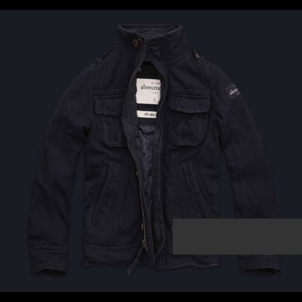 NWT Abercrombie A&F kids fine wool military jacket